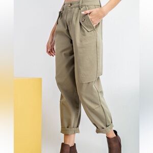 Green Cargo Trousers